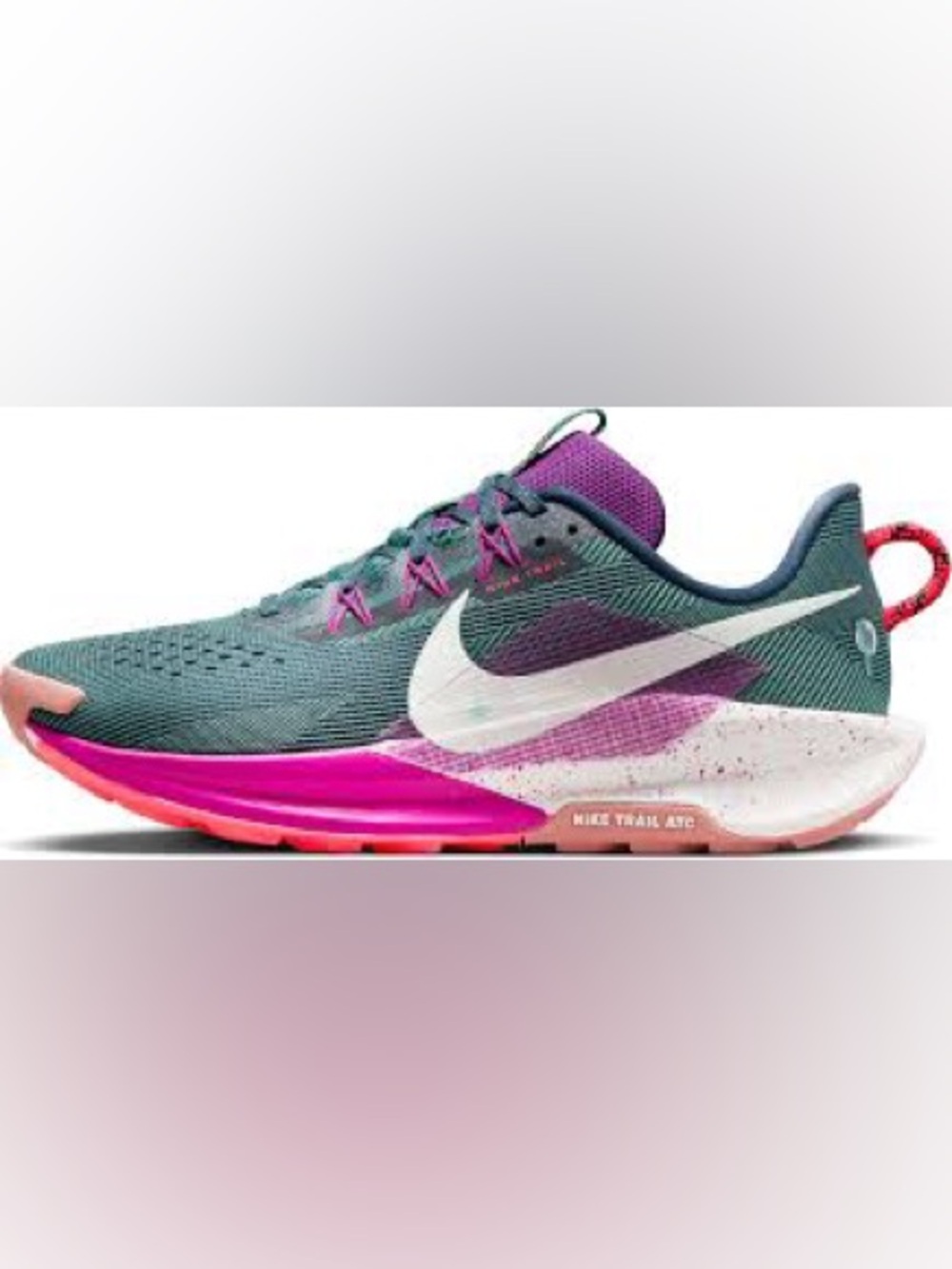 Nike Pegasus Trail 5 Women's Trail Running Shoes Teal Purple Pink 7.5